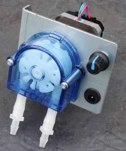 Peristaltic pumps with stepper motors